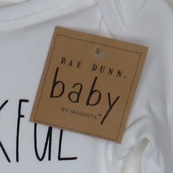 Rae Dunn* Baby Long Sleeve 3 Snap Onesie/Pants/Headband‎ 3 Piece Set~ 3-6 Months - Picture 8 of 8